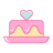 粉红蛋糕图标